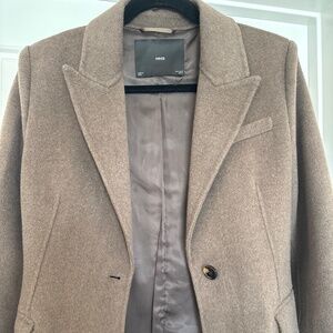 Handmade Mango wool blend coat